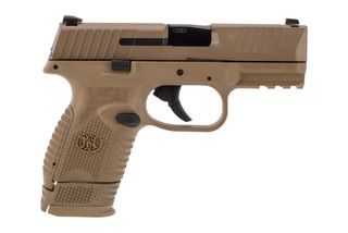 FN 509C compact 9mm handgun in FDE